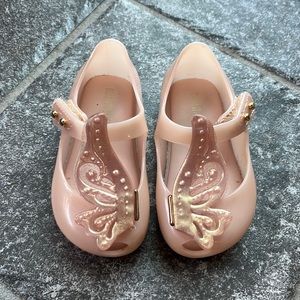 Baby Girl Butterfly Mini Melissa Shoes - Size 5